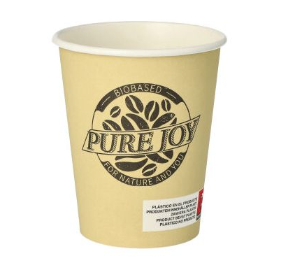 PAPSTAR Papp-Trinkbecher "pure" Joy , 0,2 l, creme