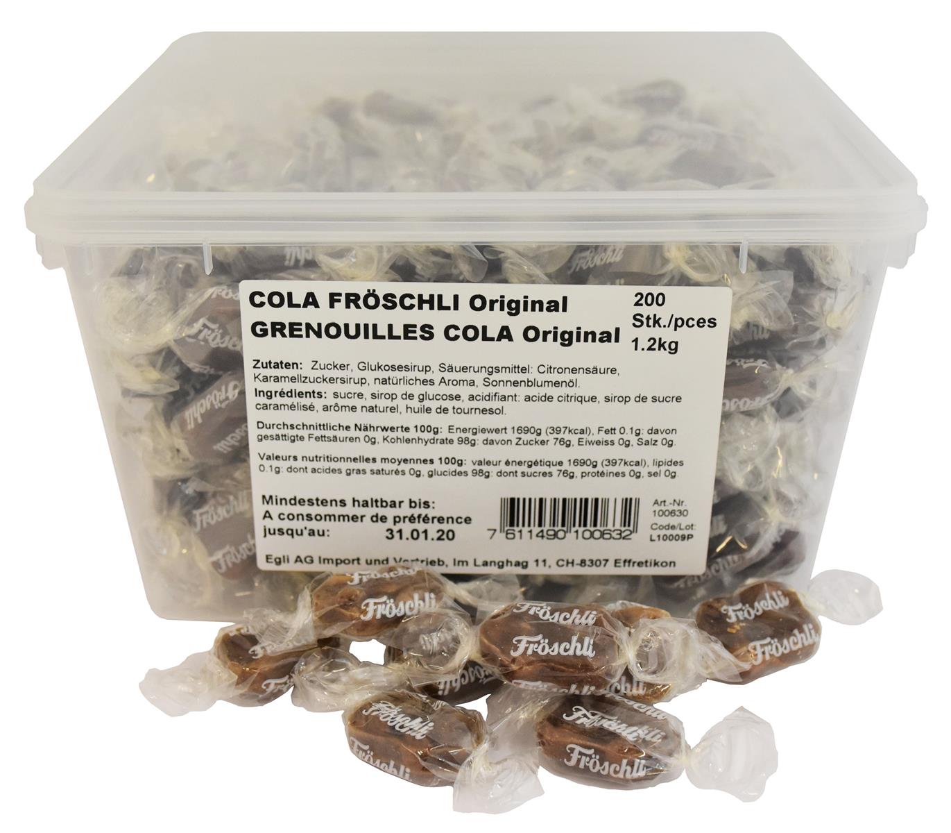 COLA Fröschli 200 Stück a 6g COCA 8017