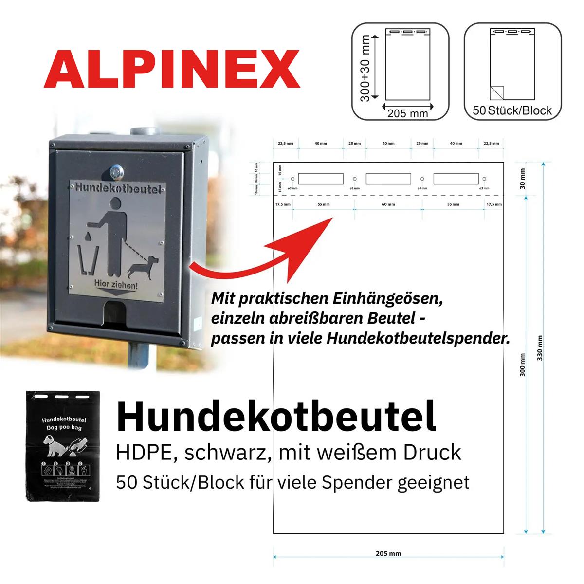 1 Palette Hundekotbeutel universal 20,5x30cm - 50 Beutel pro Block