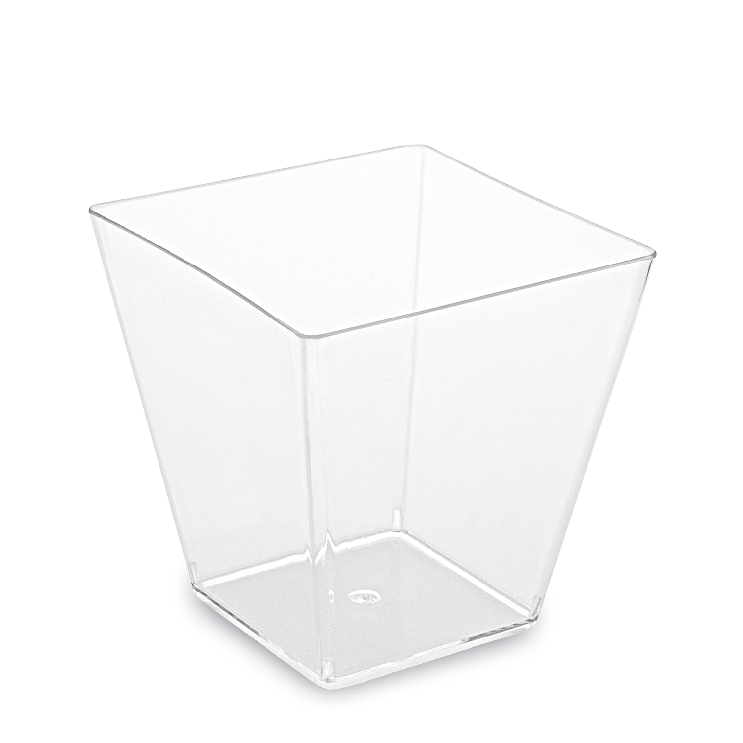 Fingerfood-Becher (PS) eckig glasklar 72 x 72 x 72 mm 230ml - 20 Stück