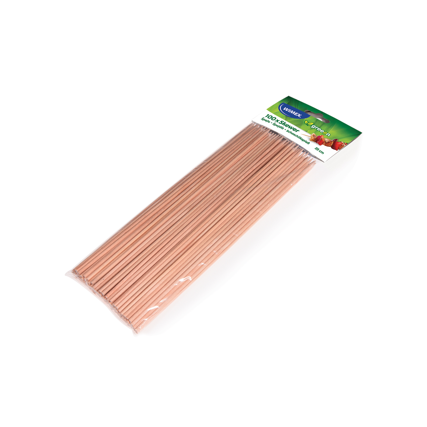 Schaschlikspiess aus Holz FSC 100%, natur, für Grill, Buffet und Küche, Packung mit 100 Stück