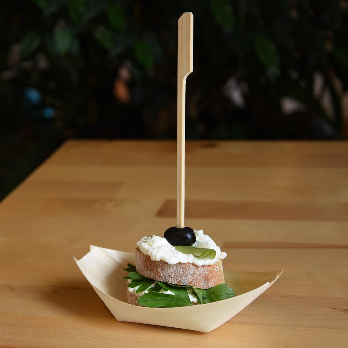 Fingerfood-Spiesse aus Bambus für Apéro, Buffet und Take-away, Packung mit 250 Stück