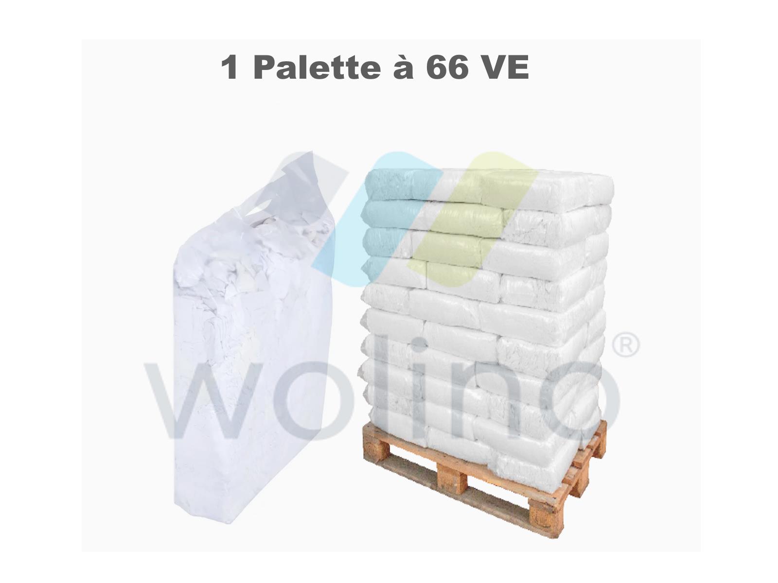 Palette Putzlappen Weiss Trikot - 66 x 5 KG