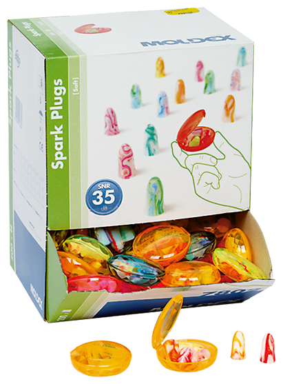 Gehörschutzstöpsel MOLDEX SPARK PLUGS SOFT POCKETPAK 7802 Taschendosen