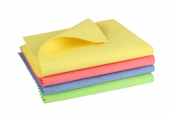 Mikrofasertuch mit PU-Beschichtung Grün, 35x40cm  - 1 Pack à 10 Tücher