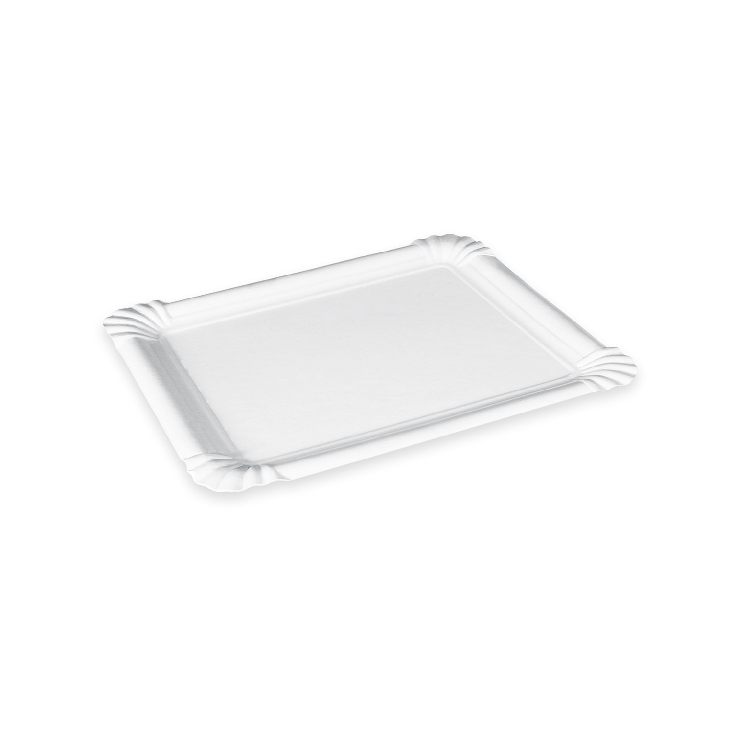 Pappteller weiß 16 x 20 cm RECY - 250 Stück