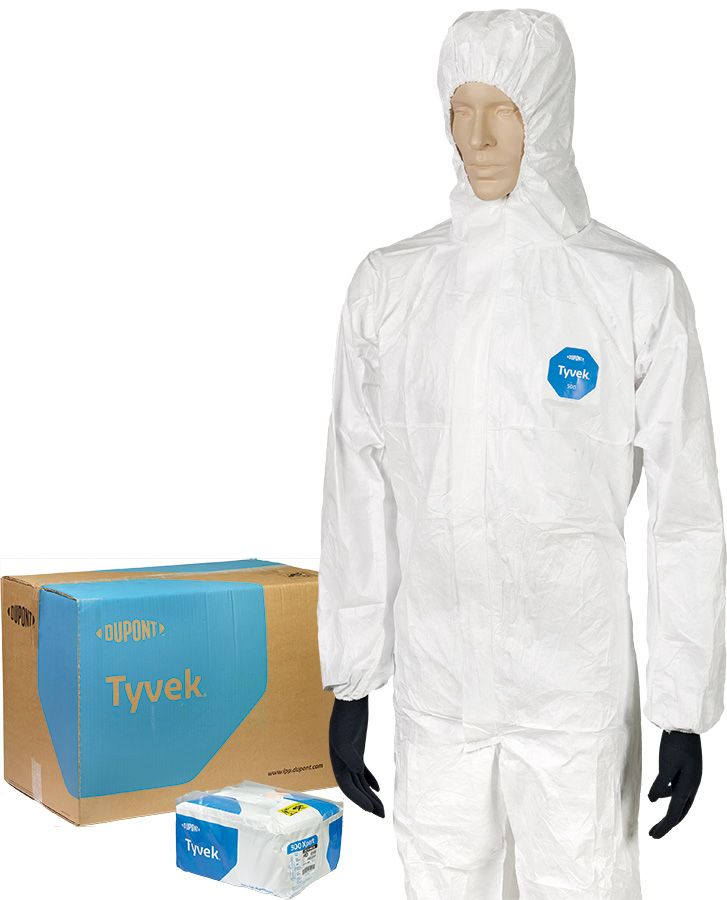 Chemieschutzoverall Typen 5 und 6 TYVEK 500 XPERT ECOPACK, weiss