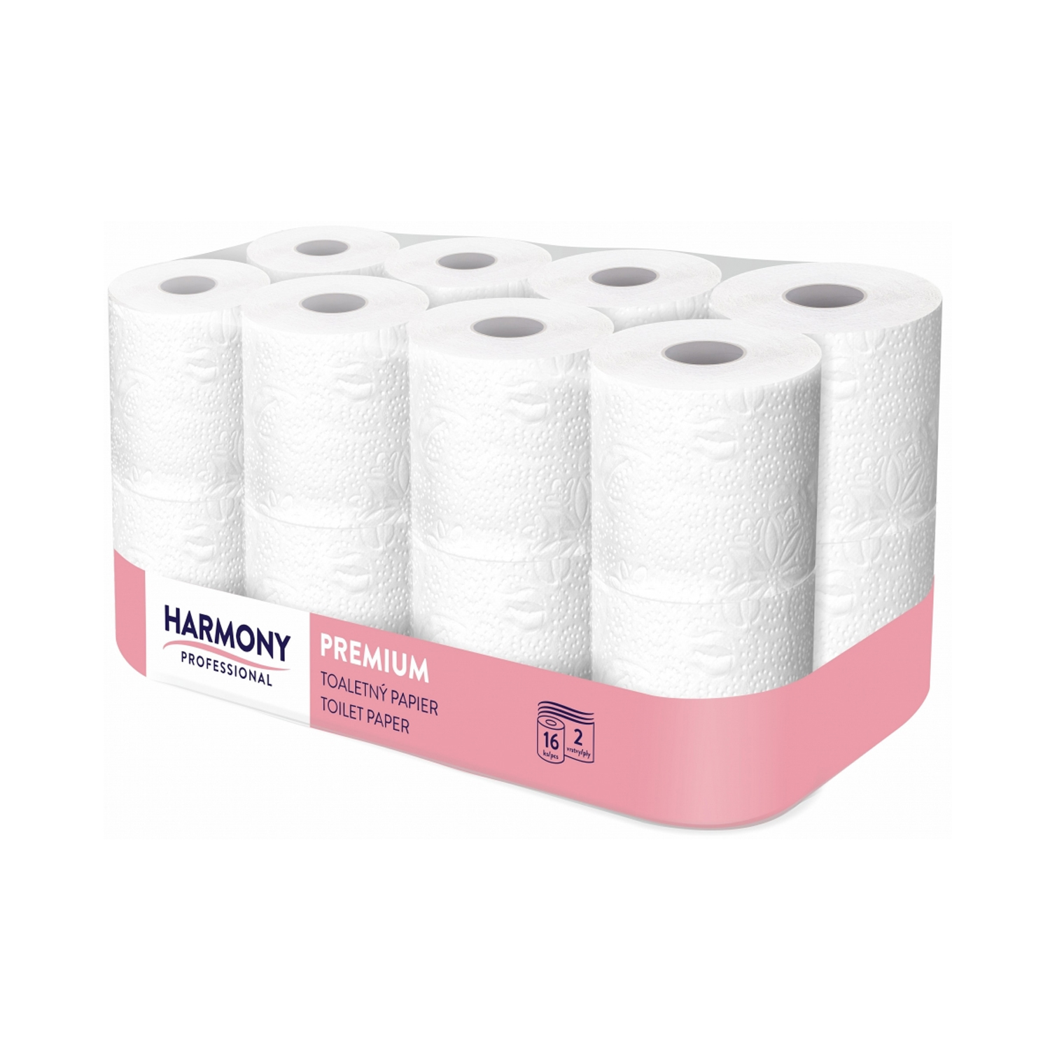 Toilettenpapier (Tissue) Harmony Professional 2-lagig weiß 156 Blatt - 16 Stück