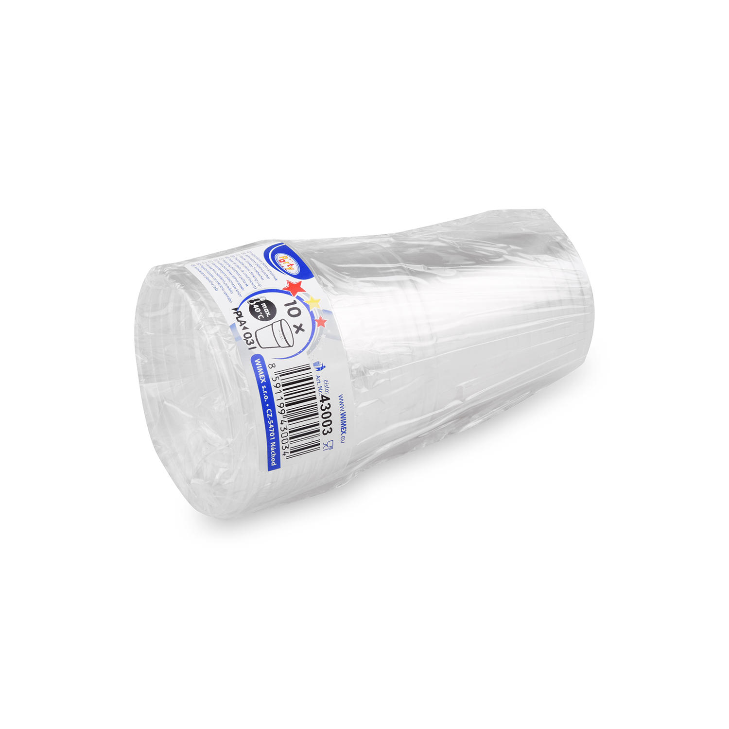 Trinkbecher (PLA) klar 85mm 0,3L - 10 Stück
