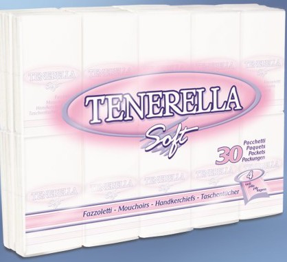 Taschentücher 4-lagig hochweiss 30x10 Stück