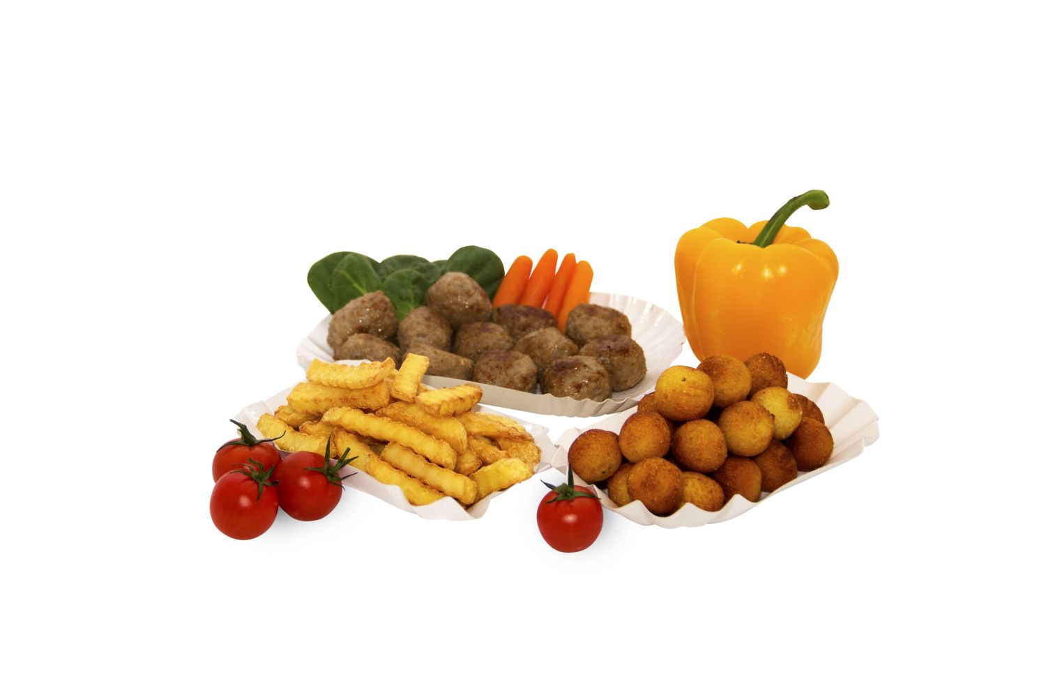 Pappschale eckig weiß 17,5 x 13 x 3 cm - 250 Stück