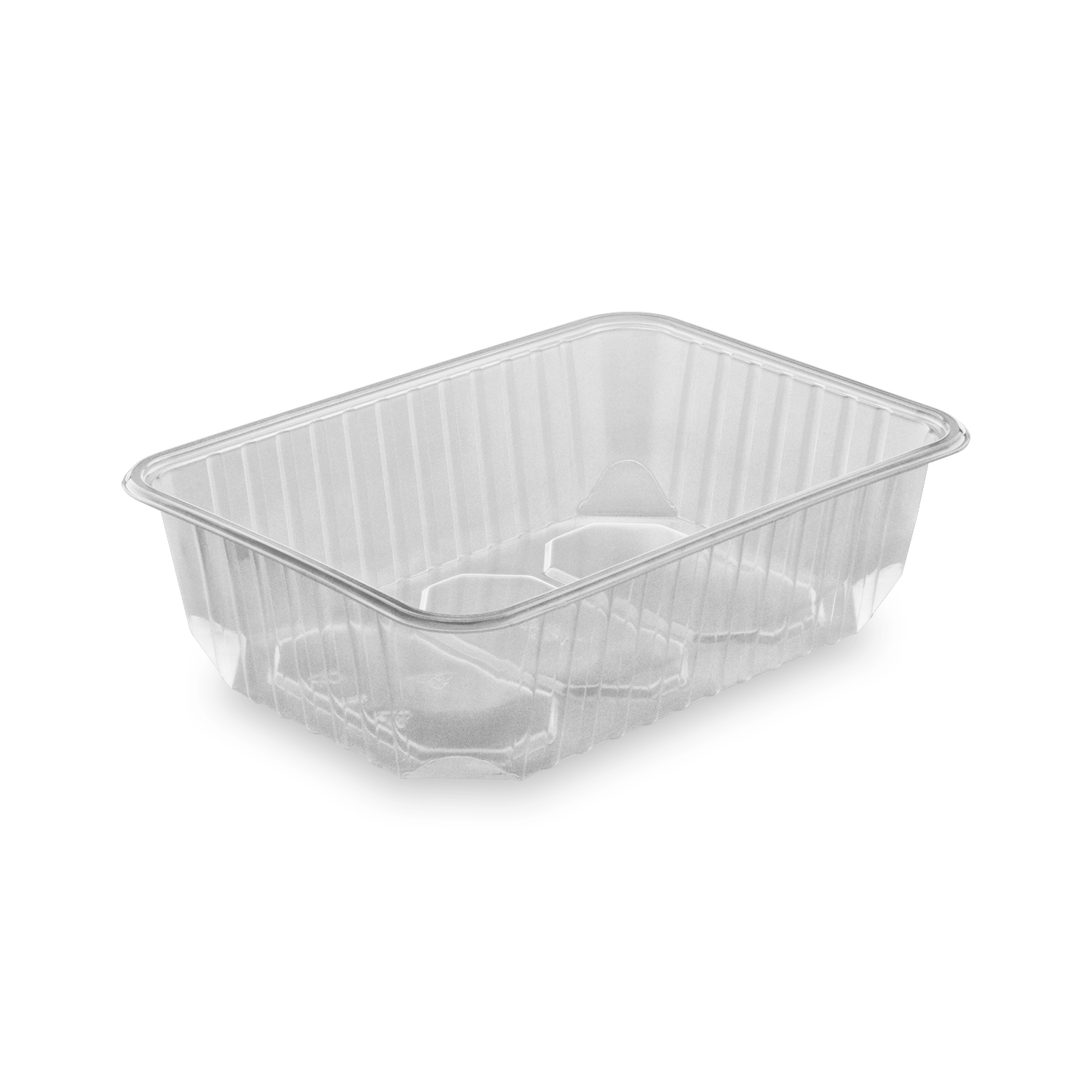 Rechteckschale (PP) klar 186 x 133 mm 750ml - 50 Stück