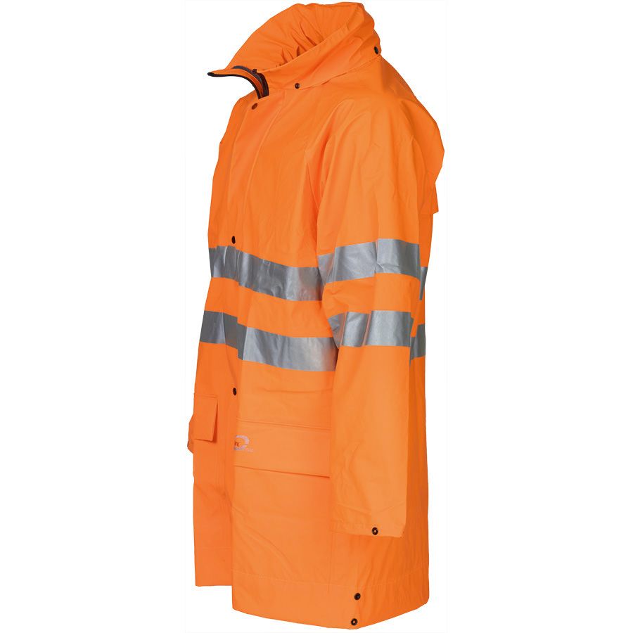 Leichte Regen-Warnschutzjacke SIOEN FLEXOTHANE REFLEX KASSEL, leuchtorange - Grösse S