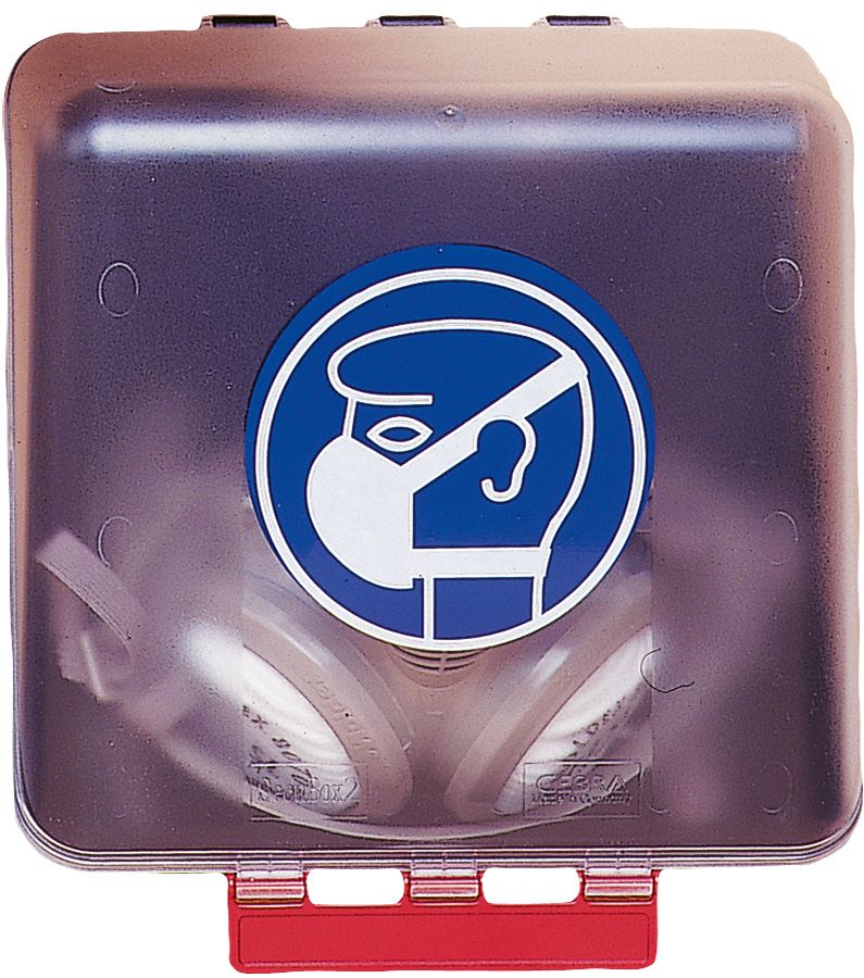 Aufbewahrungsbox GEBRA SECUBOX MIDI, Symbol Atemschutz