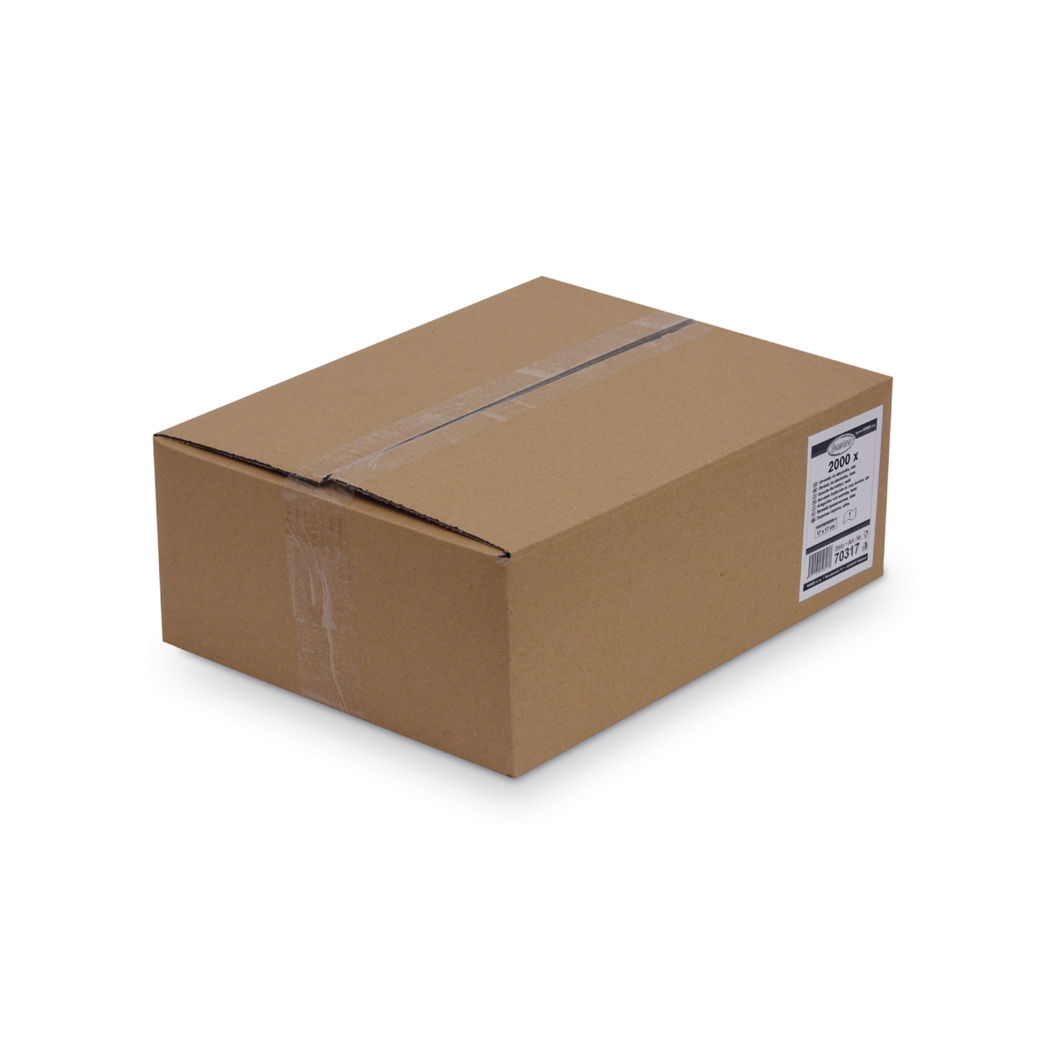 Spender-Serviette 1-lagig weiß 17 x 17 cm - 2000 Stück