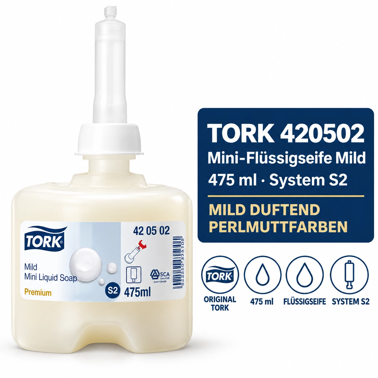 TORK-420502 Mild-Duftende Mini Flüssigseife - S2