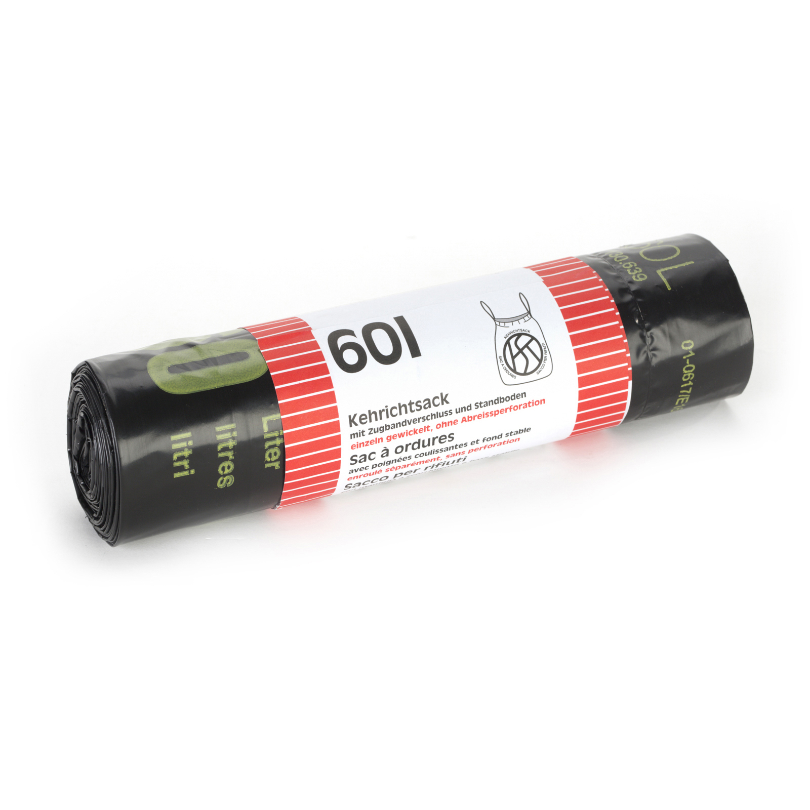 Kehrichtsäcke OKS 60lt LD-PE, schwarz 10 Stück