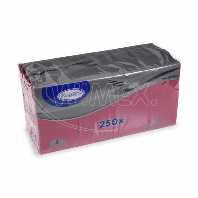 Serviette 1,8 Falz 3-lagig bordeaux 33 x 33 cm - 250 Stück