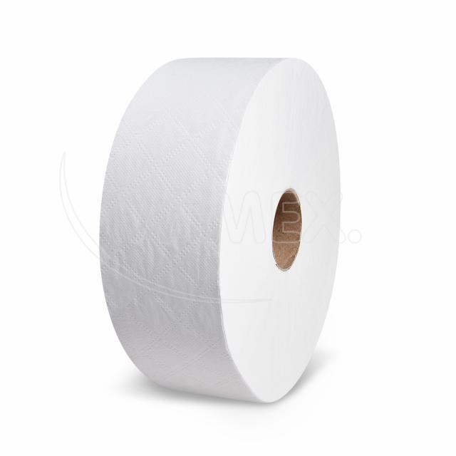Toilettenpapier Papier FSC Mix 2-lagig weiss JUMBO Ø 25 cm 240 m für den täglichen Einsatz, Packung mit 6 Rollen