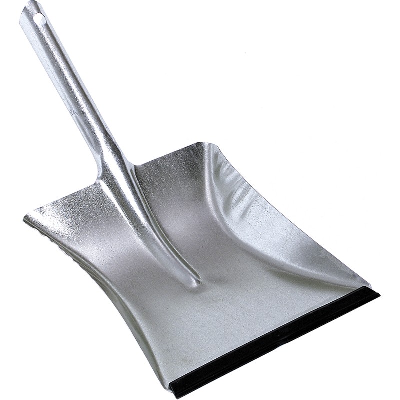 AlpineX® Kehrschaufel aus Metall mit Lippe - feuerverzinkt