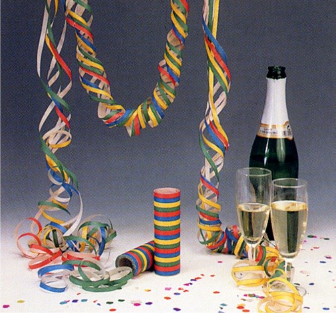 Luftschlange (PAP) Streifen 7mm x 4m - 1 Stück