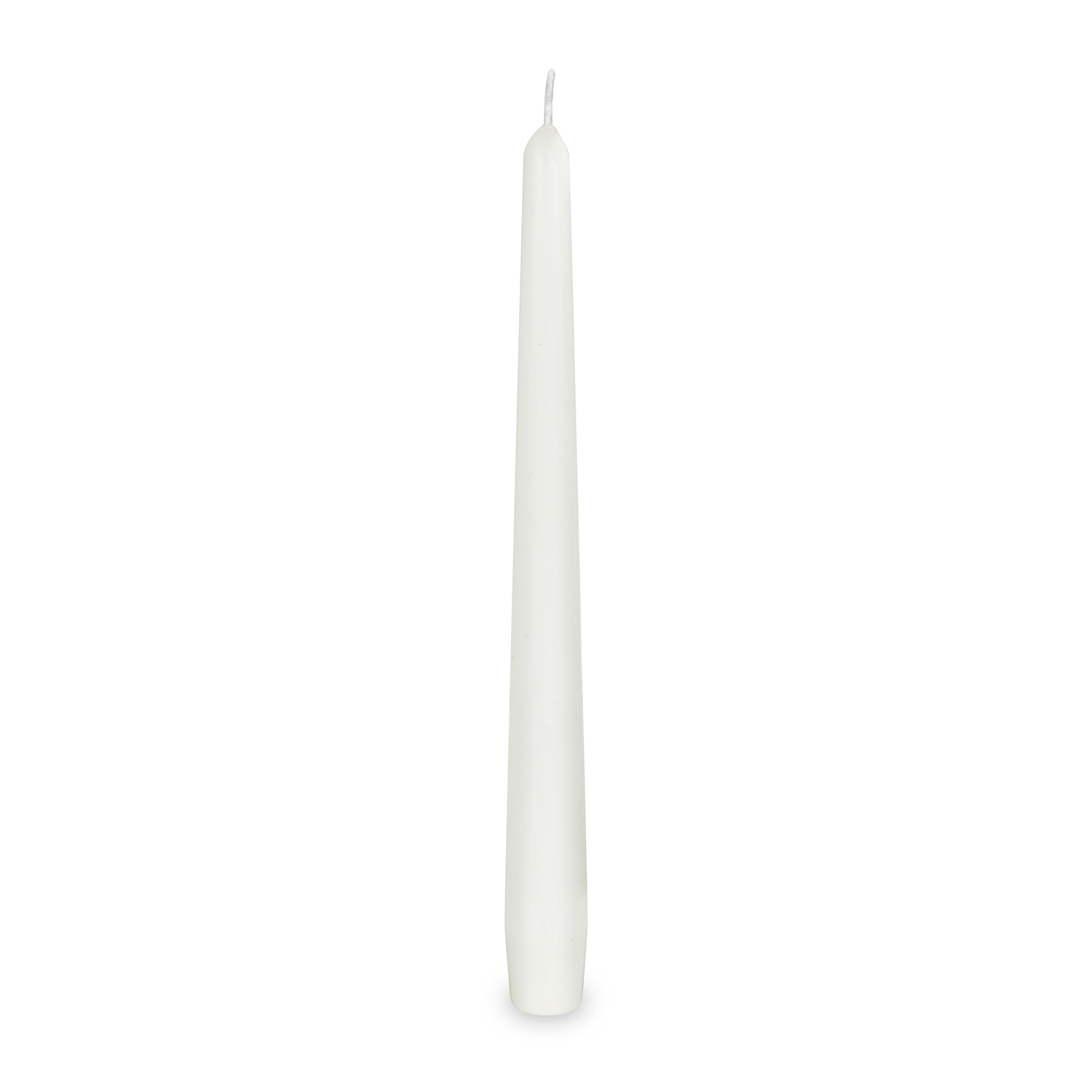 Spitzkerze Wachs weiss Ø 23 x 245 mm für Tisch und Buffet, Packung mit 10 Stück