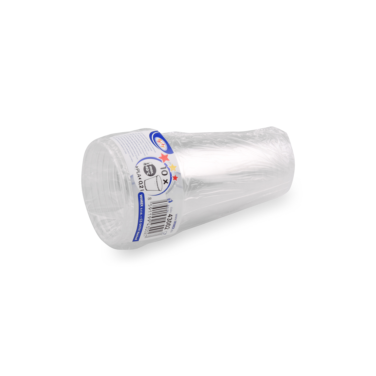 Trinkbecher (PLA) klar 70mm 0,2L - 10 Stück