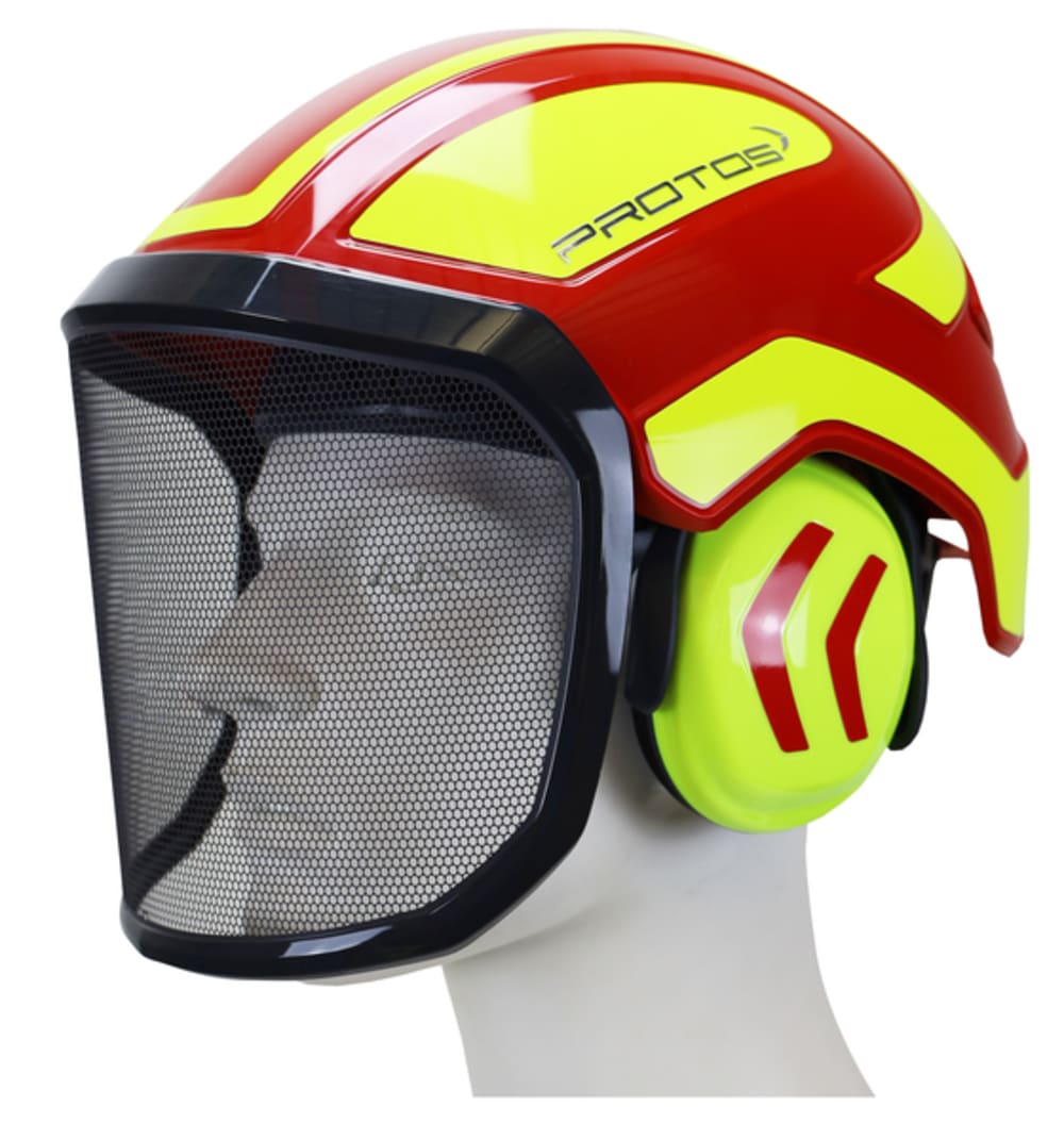 Schutzhelm Intergral PROTOS rot-gelb