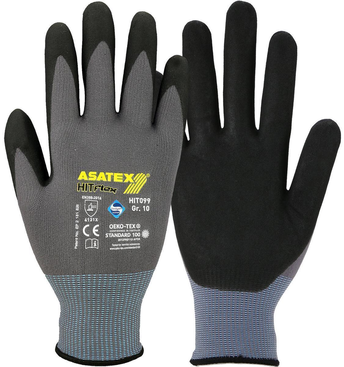 Feinstrickhandschuh mit Nitril-Mikroschaum-Beschichtung 10/XL