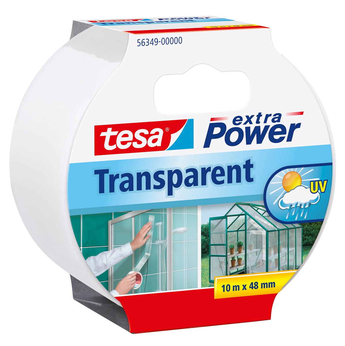 Extra Power 10mx50mm Gewebeband, transparent TESA 563490000