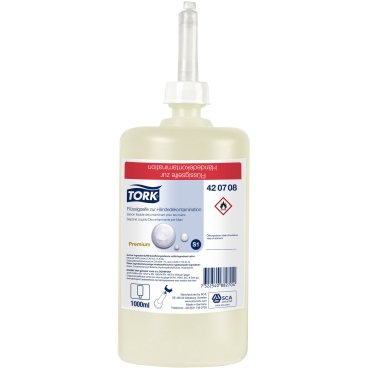 TORK 420708 Flüssigseife zur Händedekontamination Transparent - S1(Nachfolgeartikel 420709)