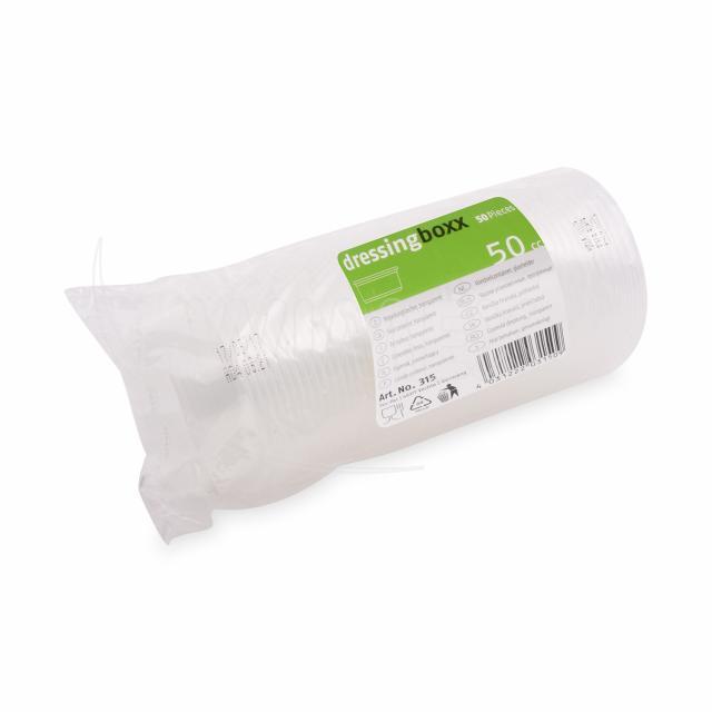 Dressingbecher (PP) klar 70mm 50ml - 50 Stück