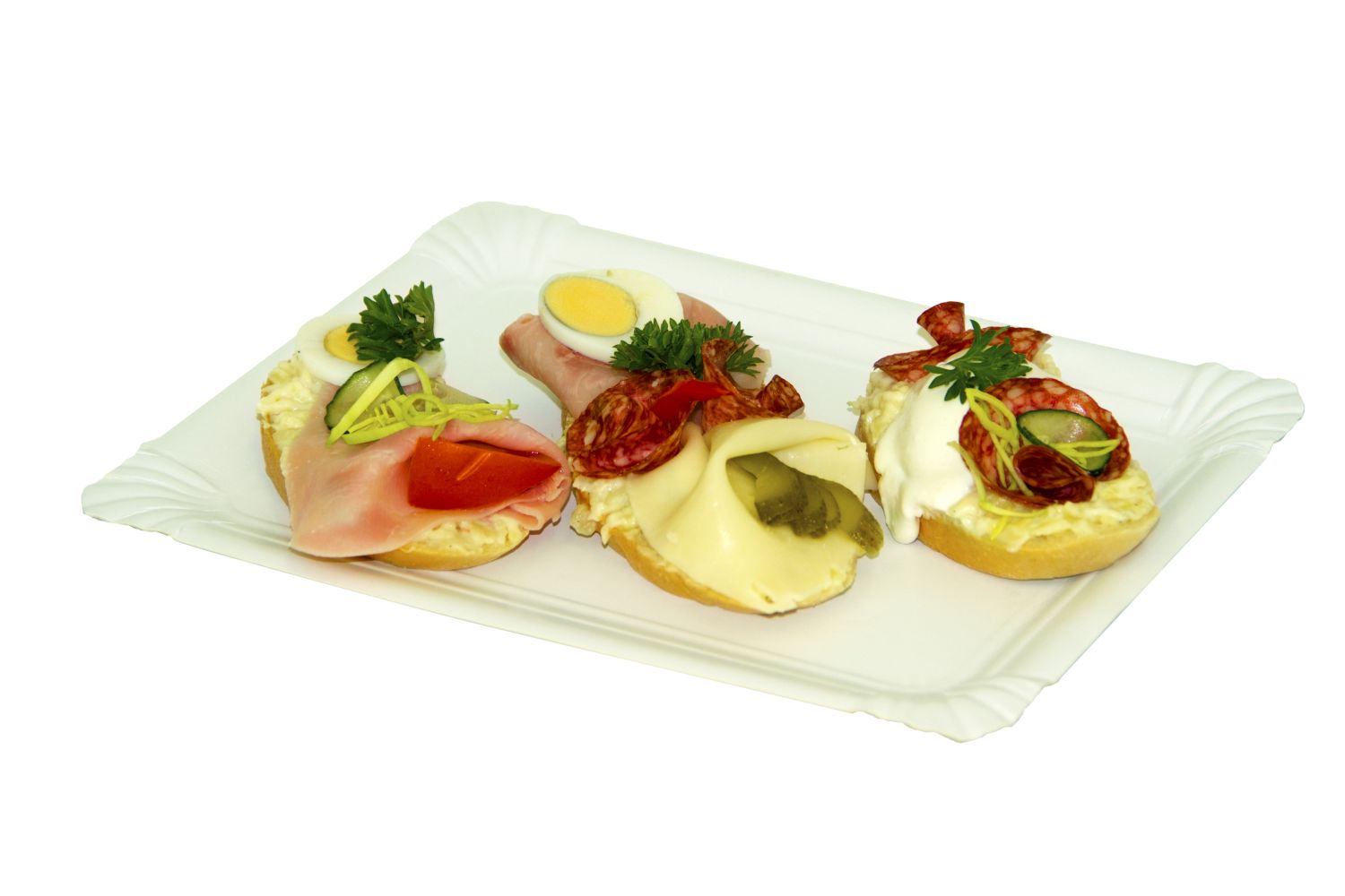 Pappteller weiß 16 x 23 cm RECY - 25 Stück