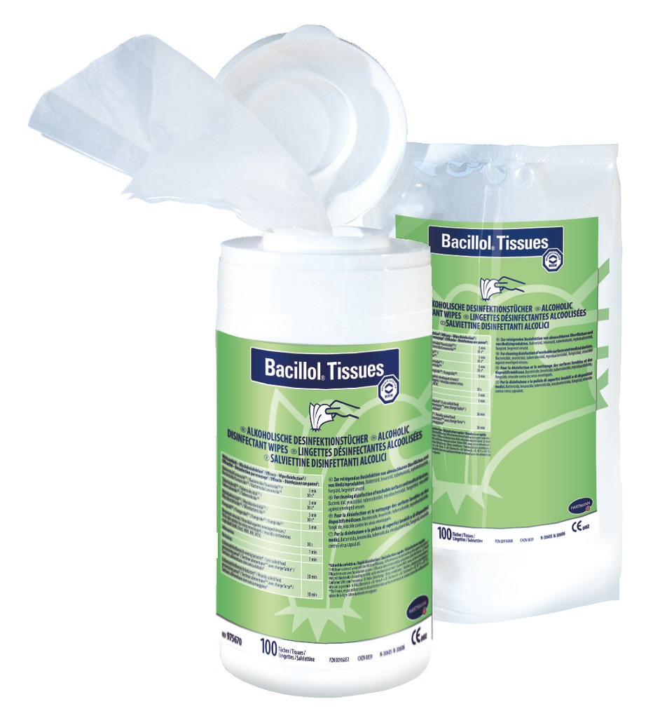Bacillol ® Tissues Desinfektionstücher - Refill - Nachfüllbeutell à 100 Tücher