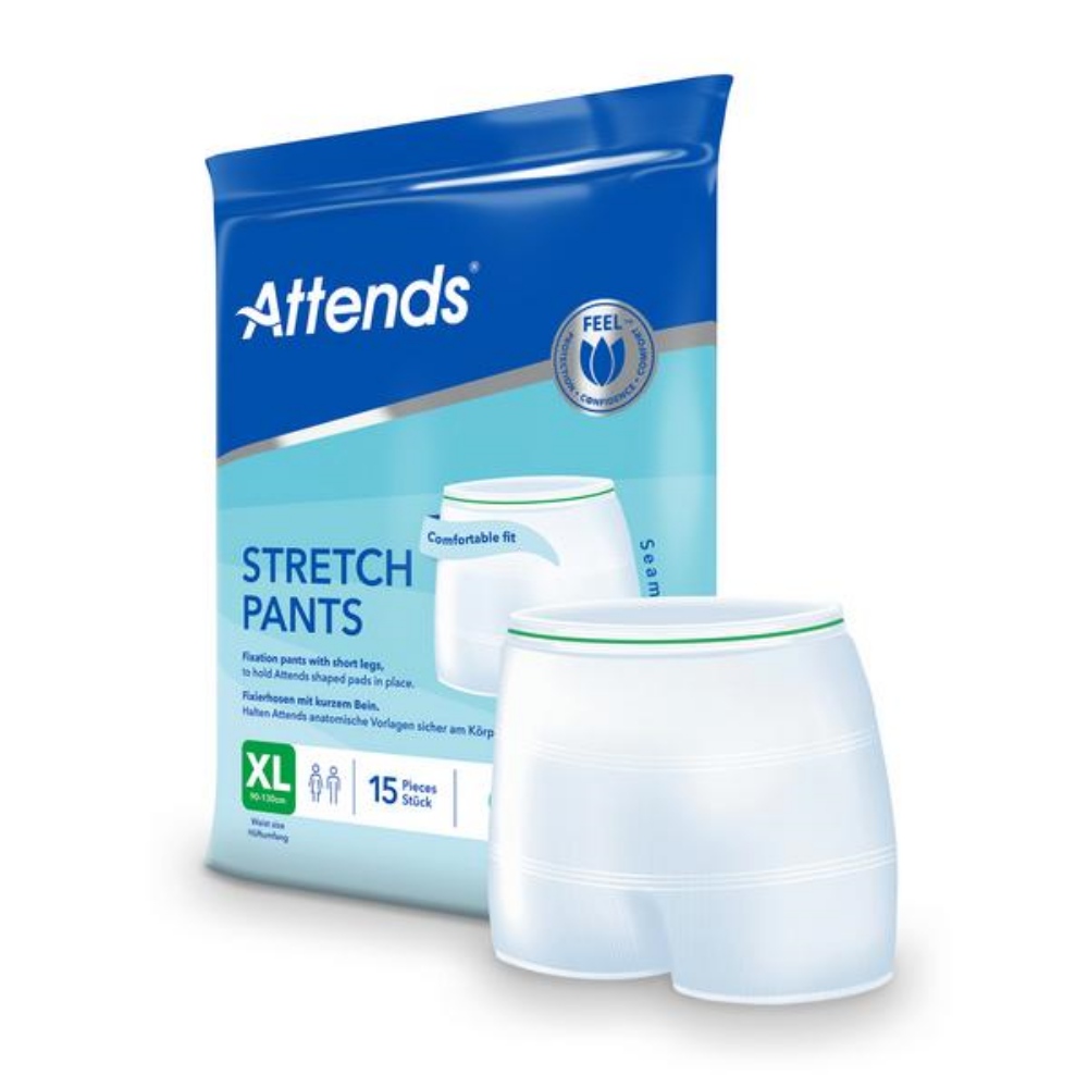 ATTENDS Stretch Pants Fixierhose mit Beinansatz 15 Stück
