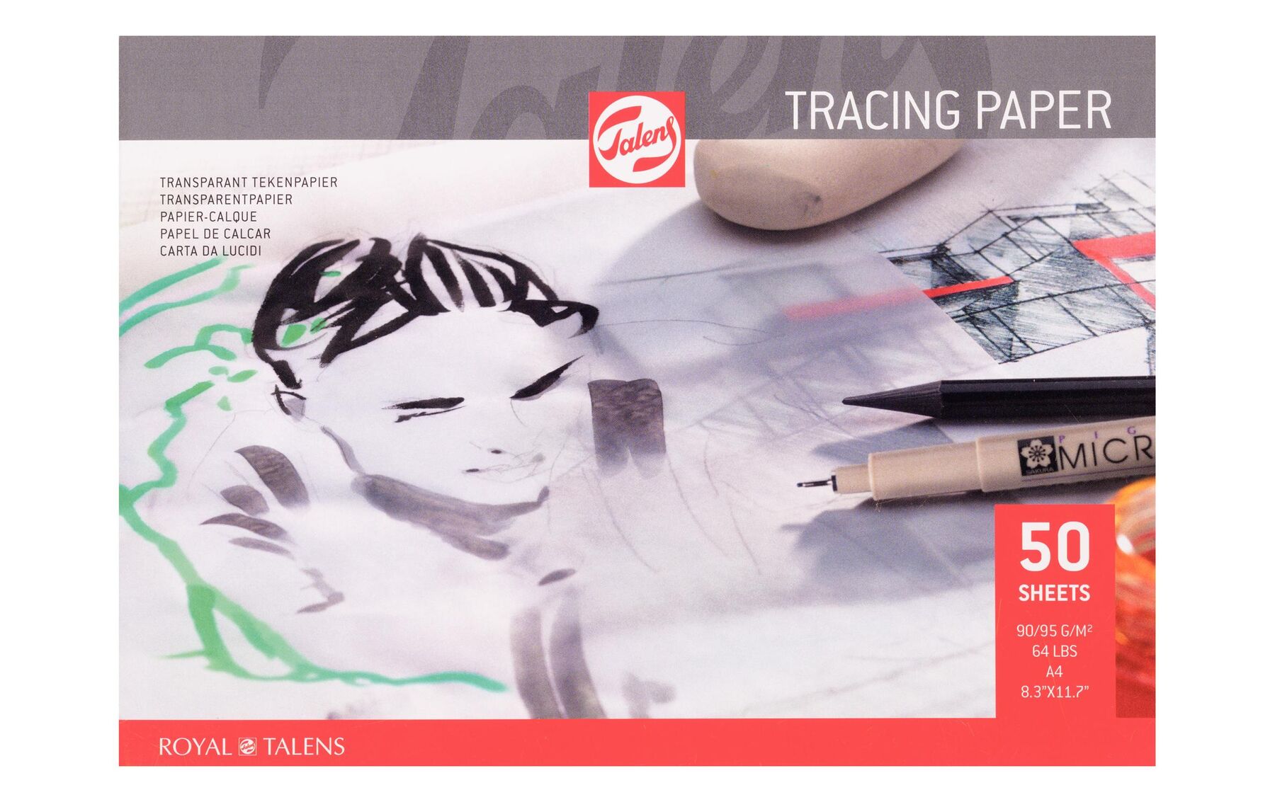 Transparent Papier A4 FSCM80 50 Blatt TALENS 91530032