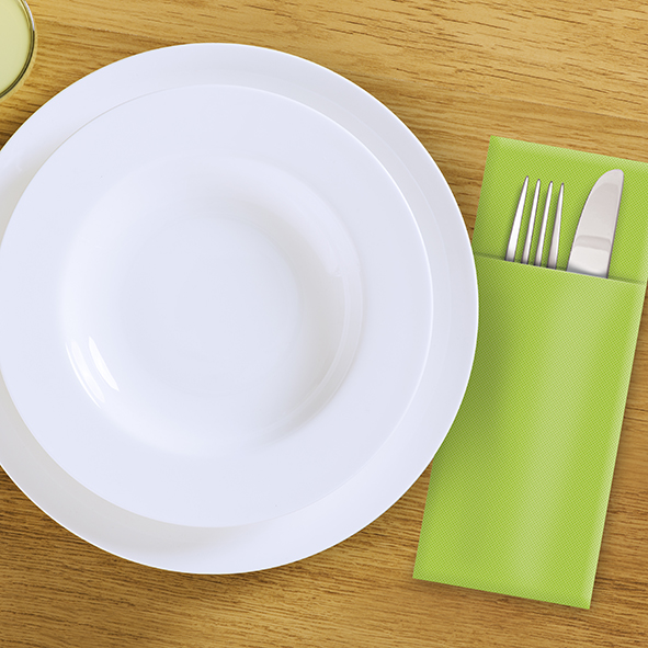 Serviette CutleryStar PREMIUM gelbgrün 32 x 40 cm - 50 Stück