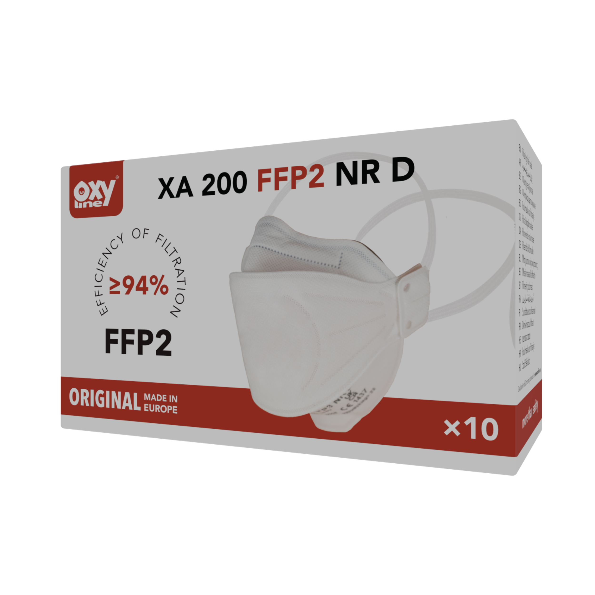 10 x Faltmaske Aurora FFP2 200 NR D faltbar  - 10 Masken
