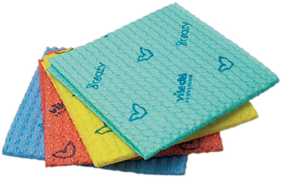 Mikrofasertücher VILEDA BREAZY, 35 x 35 cm, blau