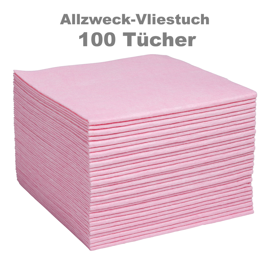 100 Stück Allzweck-Vliestücher starke Qualität - rot