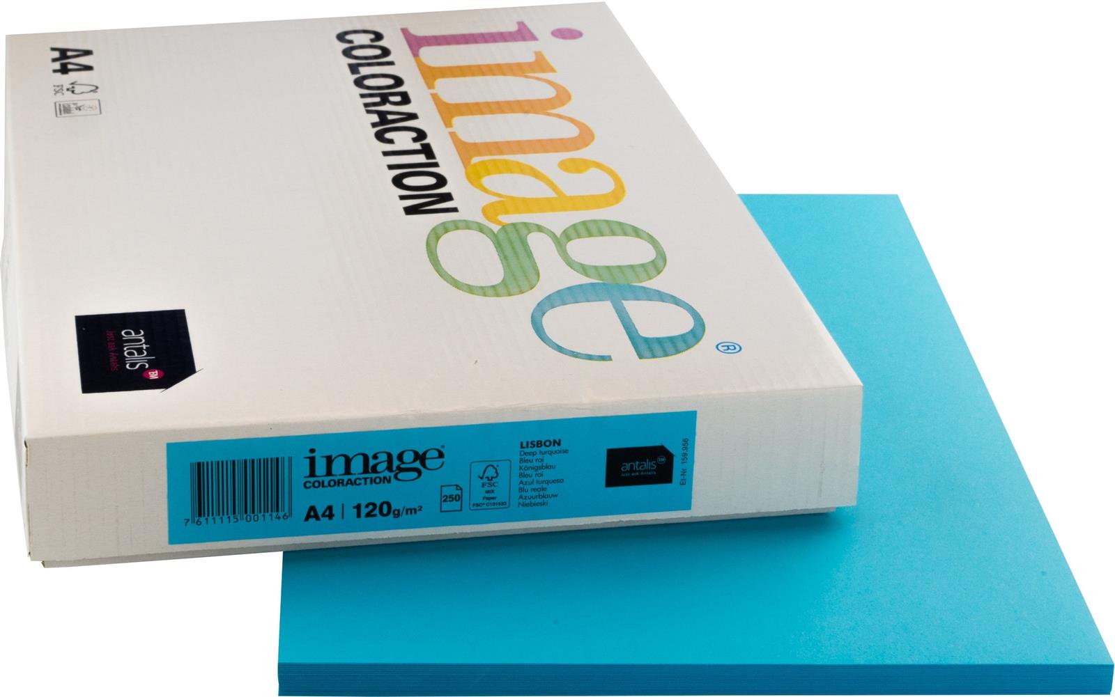 COL Kopierpapier Lisbon A4 königsblau, 120g 250 Blatt IMAGE 266680