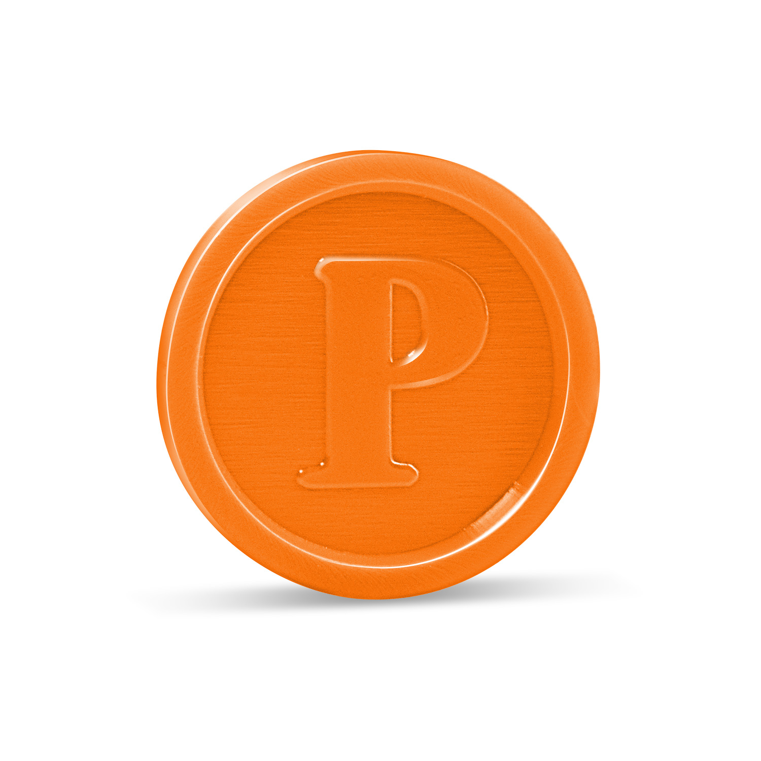 Pfandmarke (PS) orange 23mm - 100 Stück