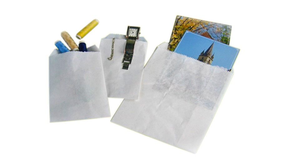 Papier Flachbeutel weiß 8 x 11 cm - 4000 Stück
