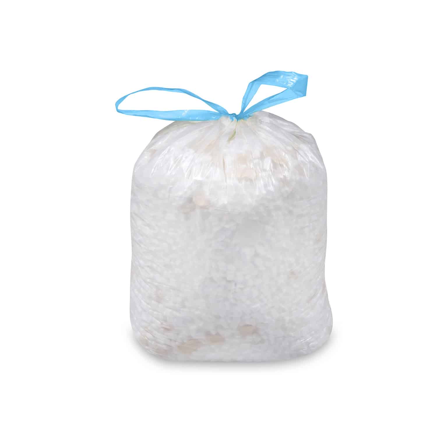Mülleimerbeutel HDPE weiss 45 x 50 cm 18 L mit Zugband, Grösse S, Packung mit 20 Stück
