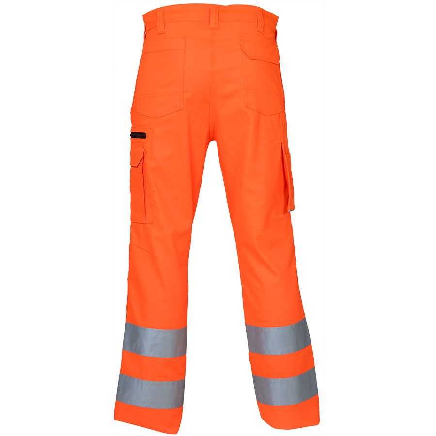 Warnschutz-Bundhose SICURELAST REFLEX, leuchtorange - Grösse 46