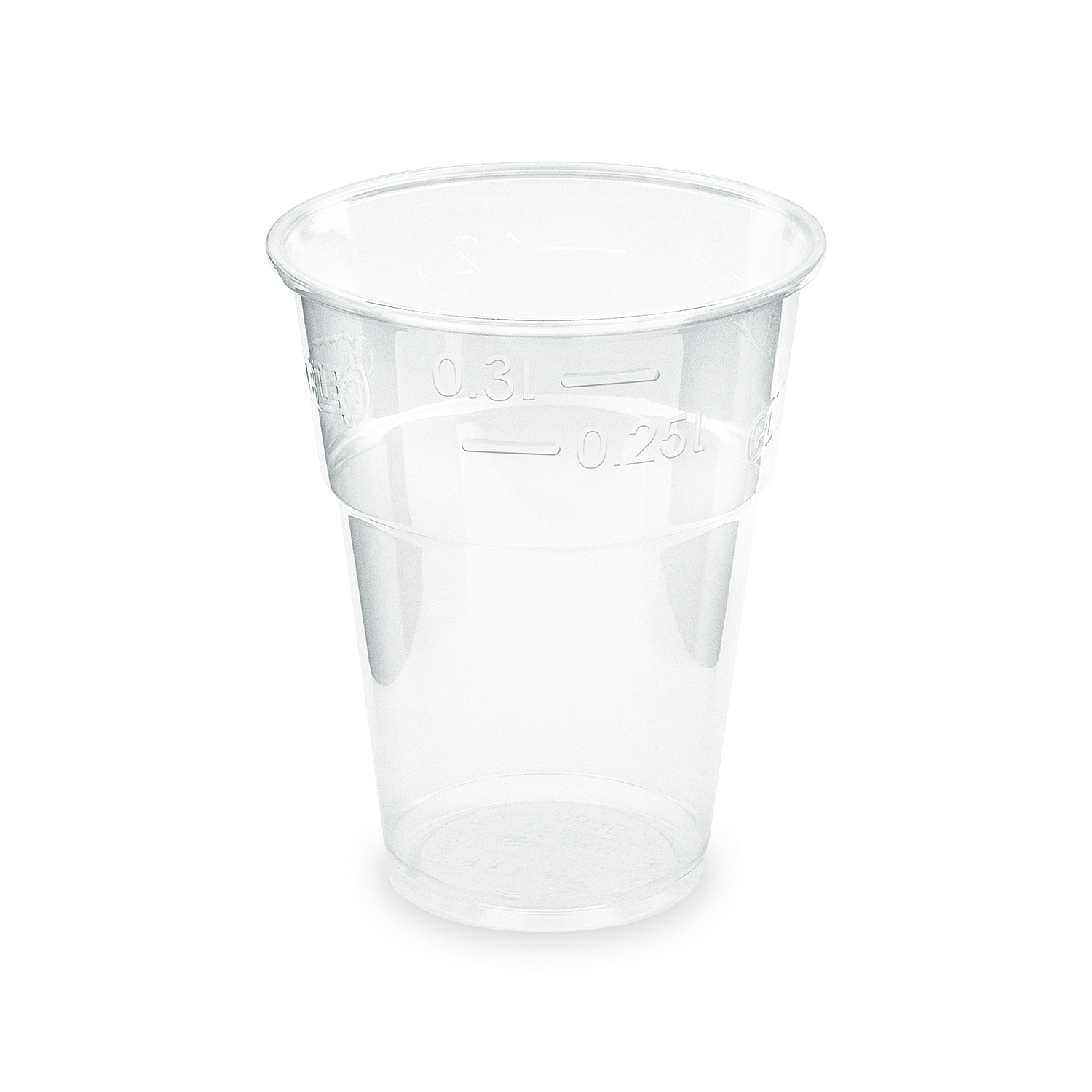 Trinkbecher (PLA) klar 85mm 0,3L - 10 Stück