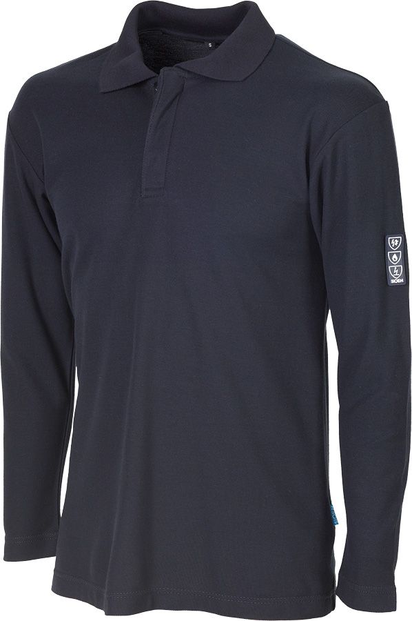 Polo-Shirt langärmlig SIOEN FORBES, dunkelblau