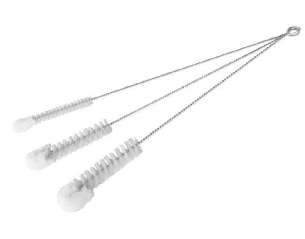 Hahnen-Ablaufreiniger mit Wollkopf, reine Schweineborsten und Baumwolle, Ø 1 cm × 34 cm