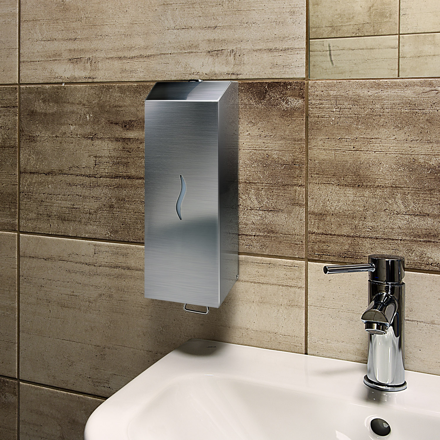 Spender aus Edelstahl 1000ml für Flüssigseife - 1 Stück