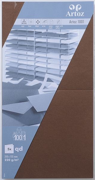 Karten 1001 310x155mm 220g, braun 5 Blatt ARTOZ 107452266